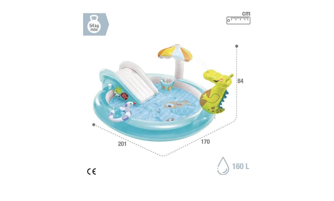 Piscina infantil hinchable con dispersor INTEX