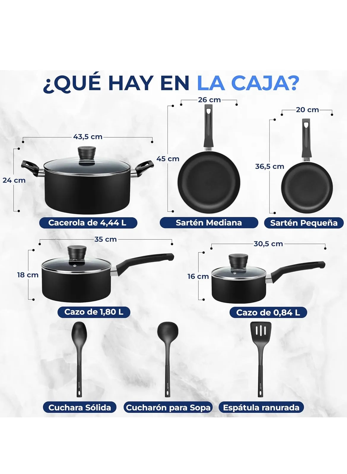 Juego de cocina de 11 piezas SereneLife