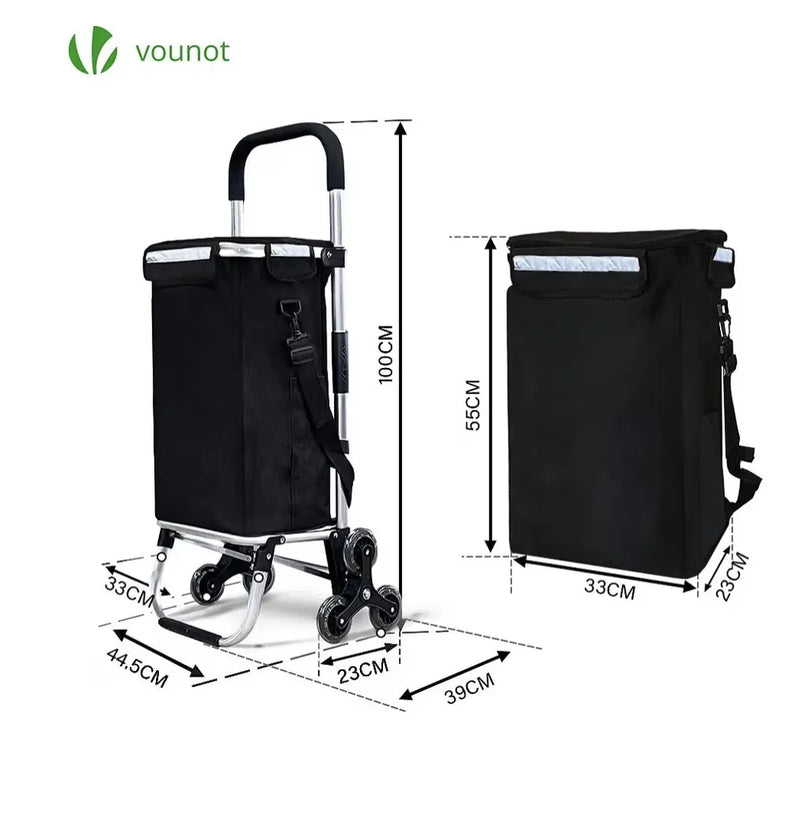 Carrito compra plegable
