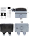 Enchufe Impermeable con Conector de Cable y Tapa IP66
