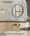 Espejo redondo de baño para pared