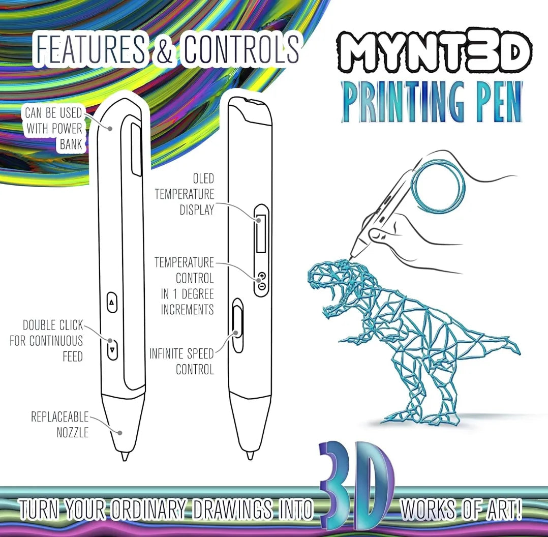 Bolígrafo 3D de impresión profesional - Mynt3d