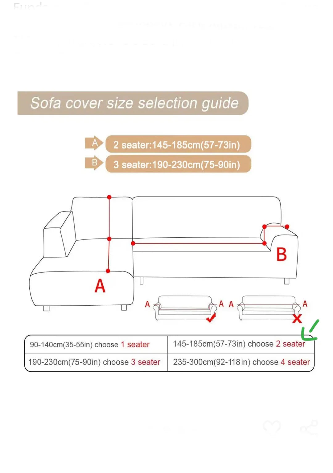 Funda para Sofá, Funda Elástica para Sofá De Forma De L