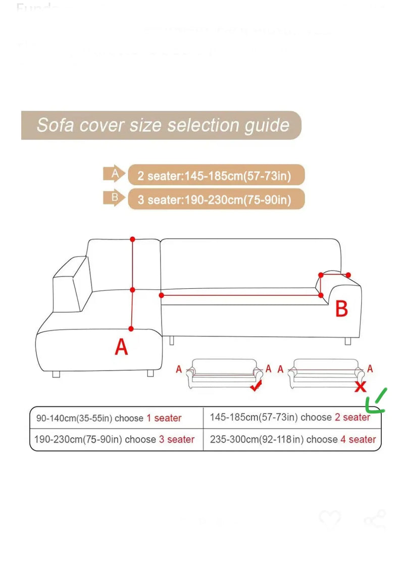 Funda para Sofá, Funda Elástica para Sofá De Forma De L