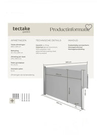 Toldo de aluminio de doble cara