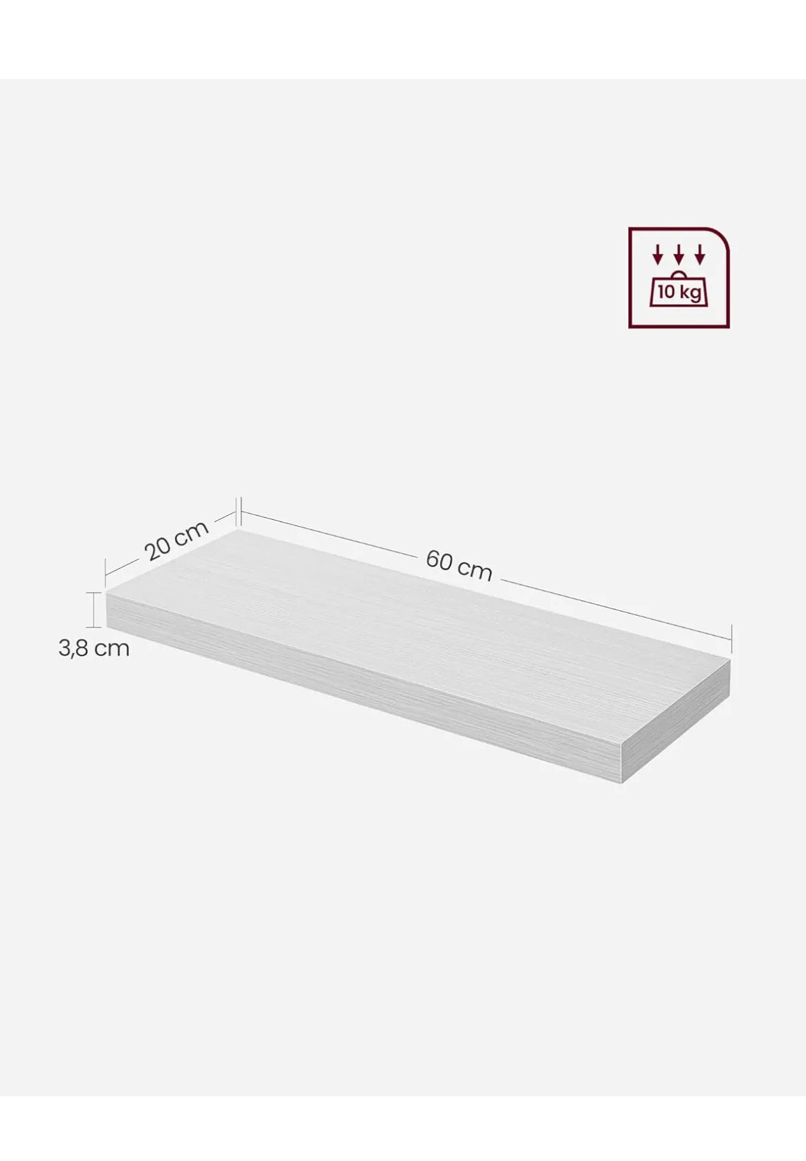 Estante de Pared Blanco VASAGLE