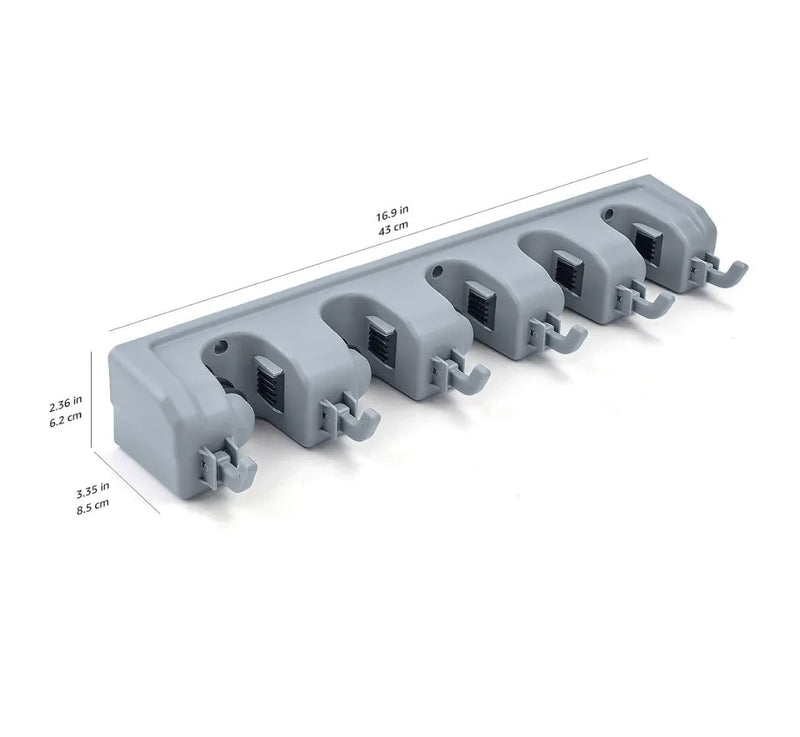 Rectángulo Soporte para escobas Amazon Basics
