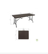 Mesa Plegable Exterior Marron