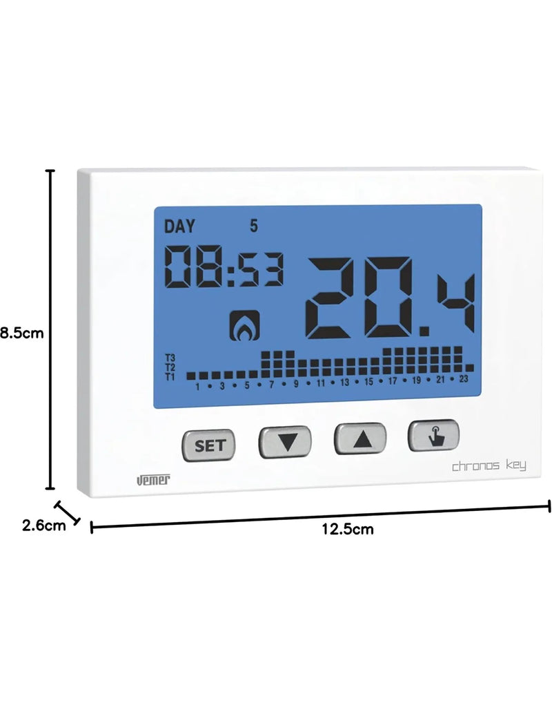 Termostato Ambiente de Pared para Calefacción y Aire Acondicionado VEMER