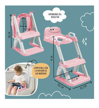 Adaptador WC para niños con escalera antideslizante