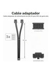 Cable de Extensión PCIe 16pin 30cm deleyCON