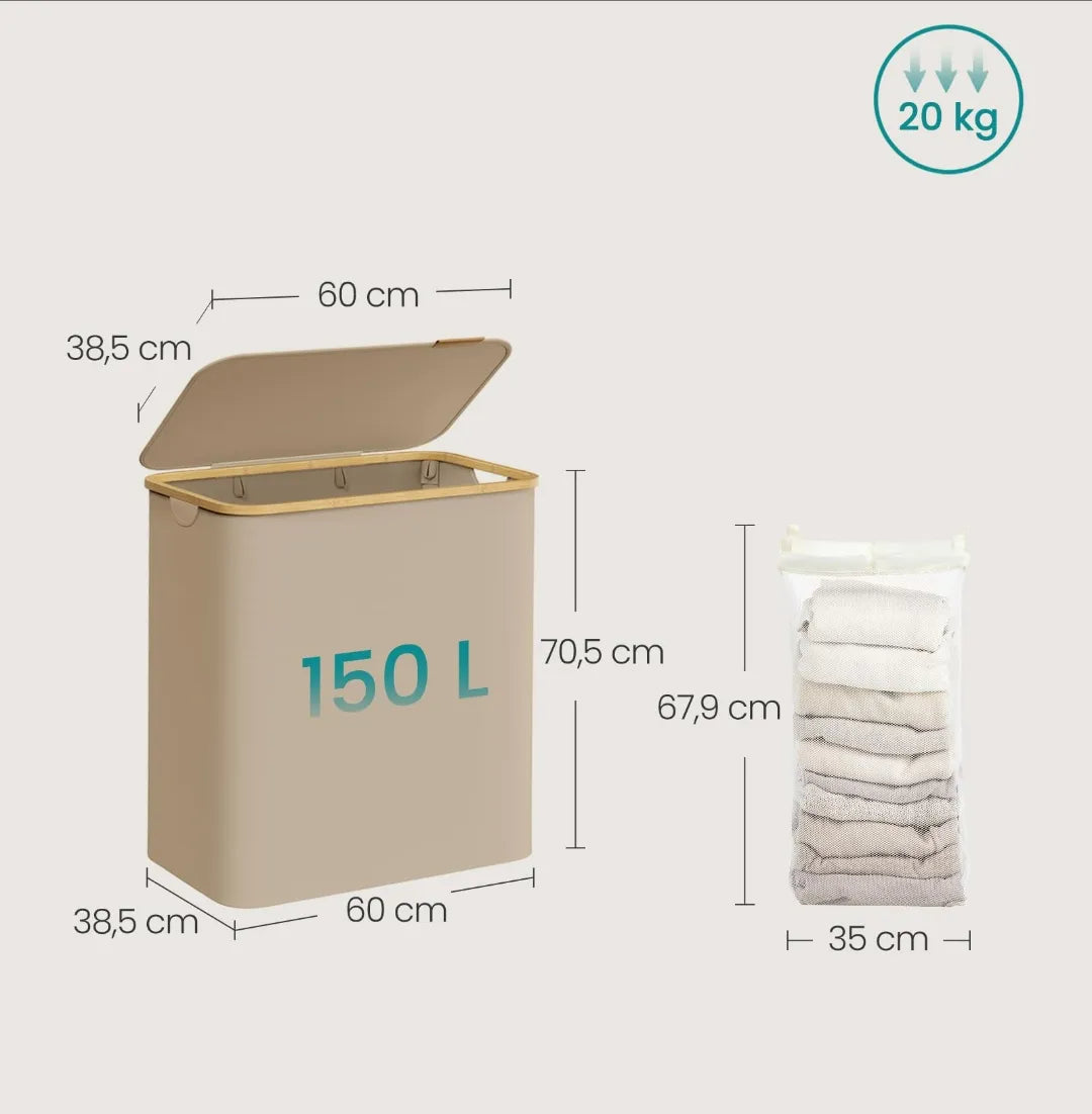 Cesto para ropa con tapa