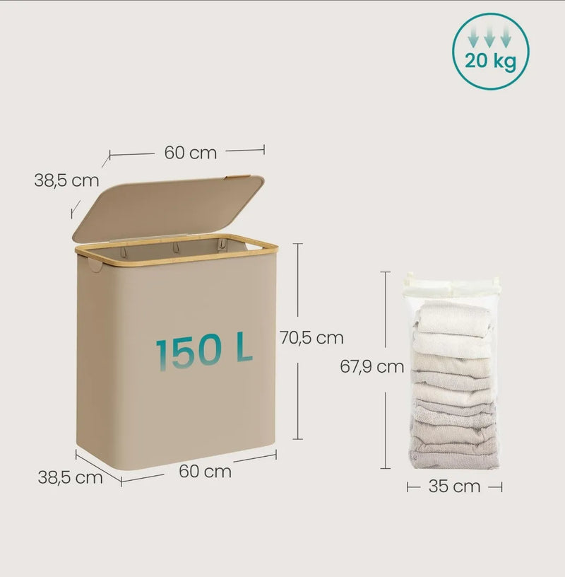 Cesto para ropa con tapa
