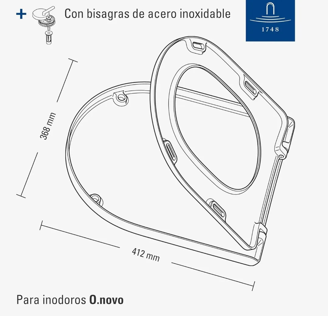 Asiento de inodoro blanco brillante - Villeroy