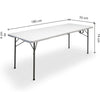 Mesa plegable portátil 180cm - Kitgarden