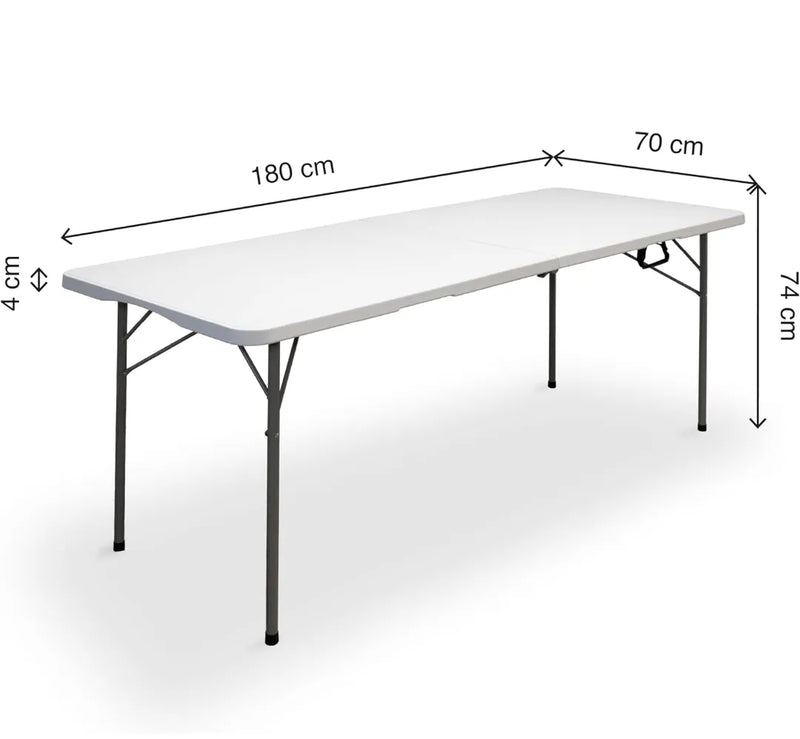 Mesa plegable portátil 180cm - Kitgarden