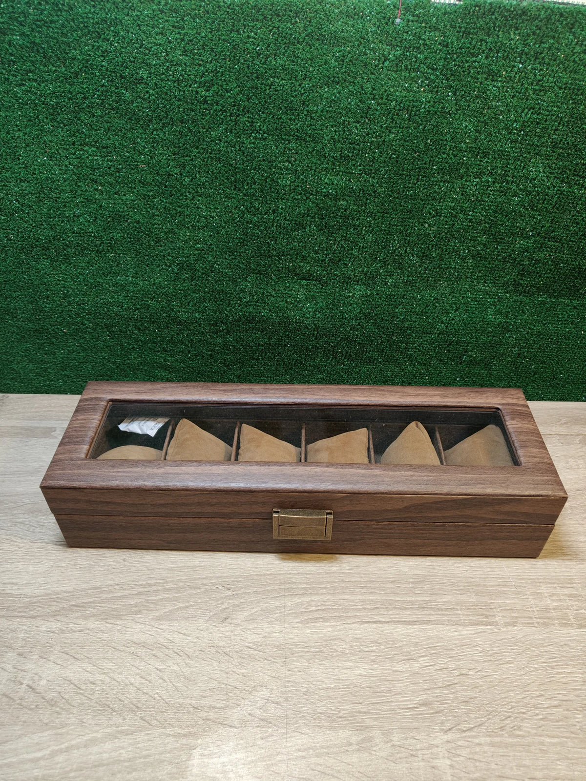 Caja de Relojes con 6 Compartimentos