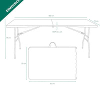 Mesa plegable portátil de 180cm