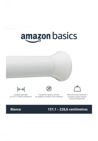Barra de Cortina de Ducha con tensión Ajustable