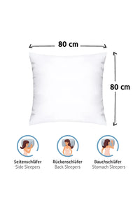 Almohadas de 80 x 80 cm, Relleno de cojín