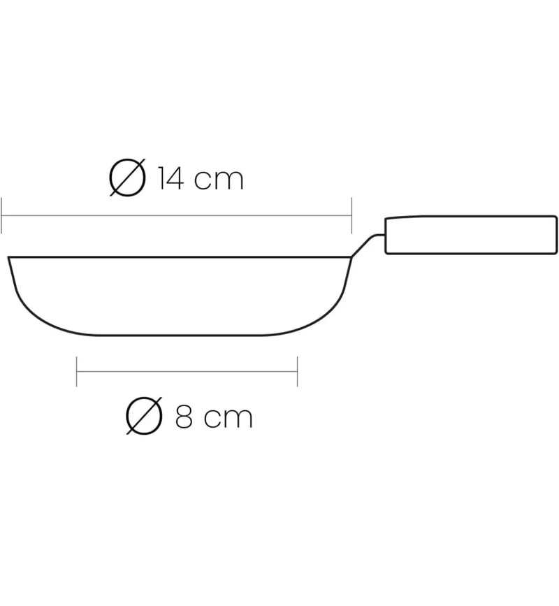 Sartén indubasic de 14cm - Ibili