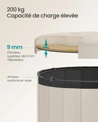 Taburete de almacenaje plegable