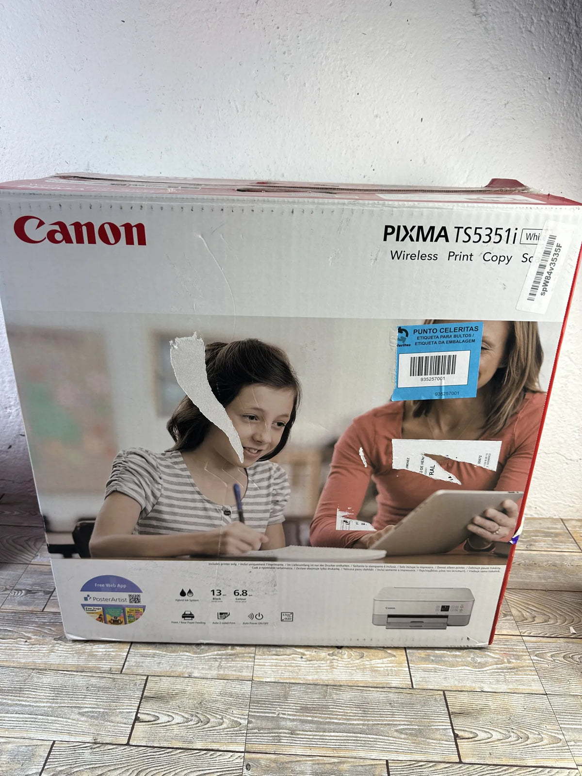 Impresora canon pixma blanca