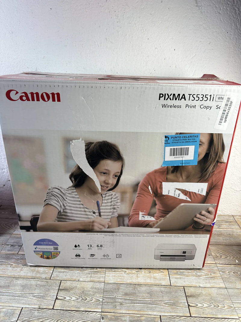 Impresora canon pixma blanca