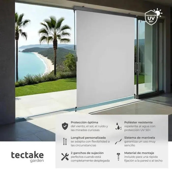 Estor vertical gris claro 140x250cm