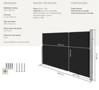 Toldo Lateral Retráctil