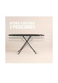 Tabla de planchar plegable, dimensiones 110 x 32 cm
