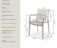 Sillas Terraza Exterior Apilables