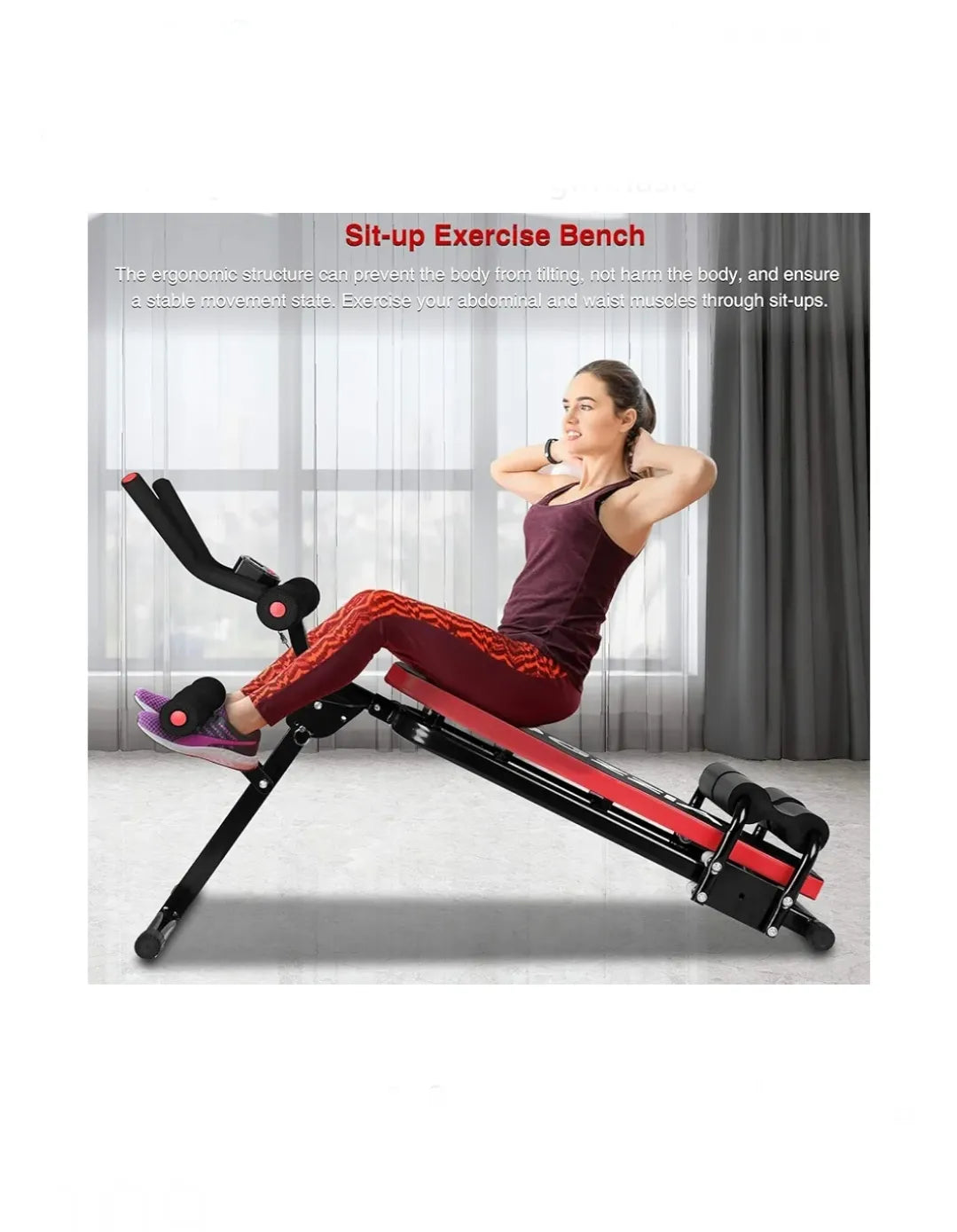 Banco de musculación plegable y ajustable, 300 KG/660LB