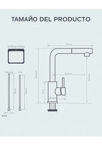 Grifo Cocina Fregadero con 2 Modos FORIOUS