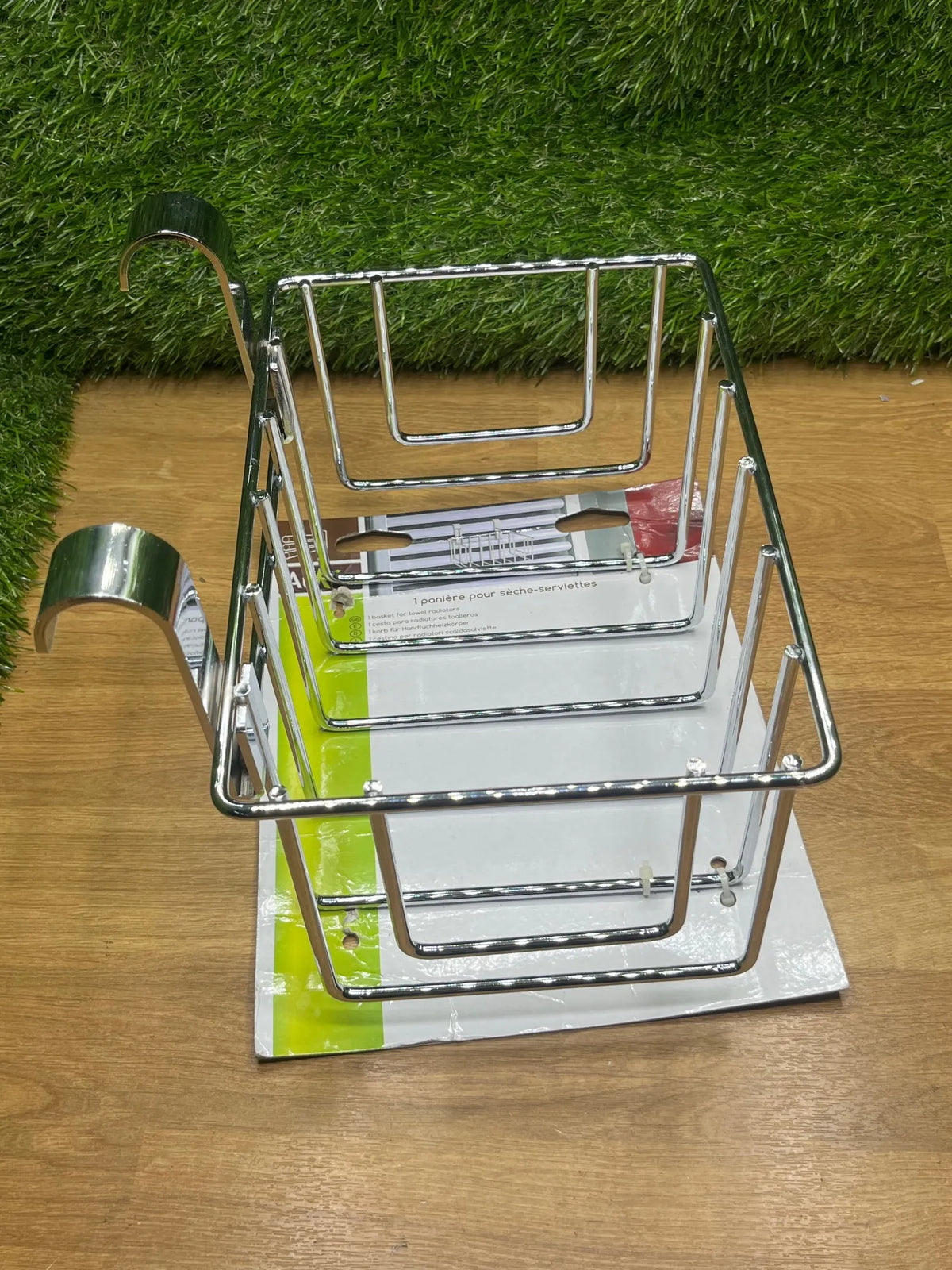 Cesta de cromo para la toalla seca tubo redondo