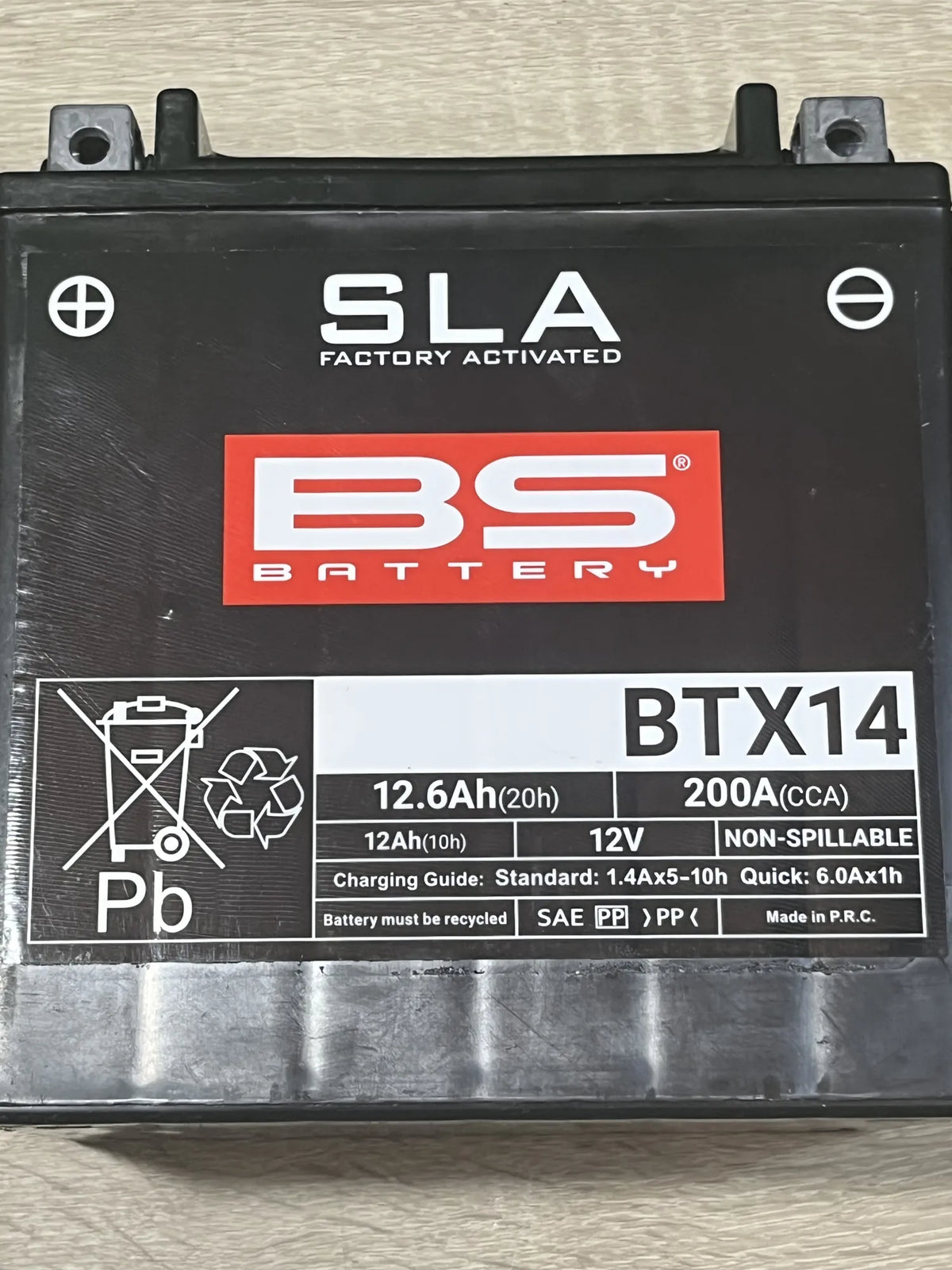 Batería de Moto BS btx14