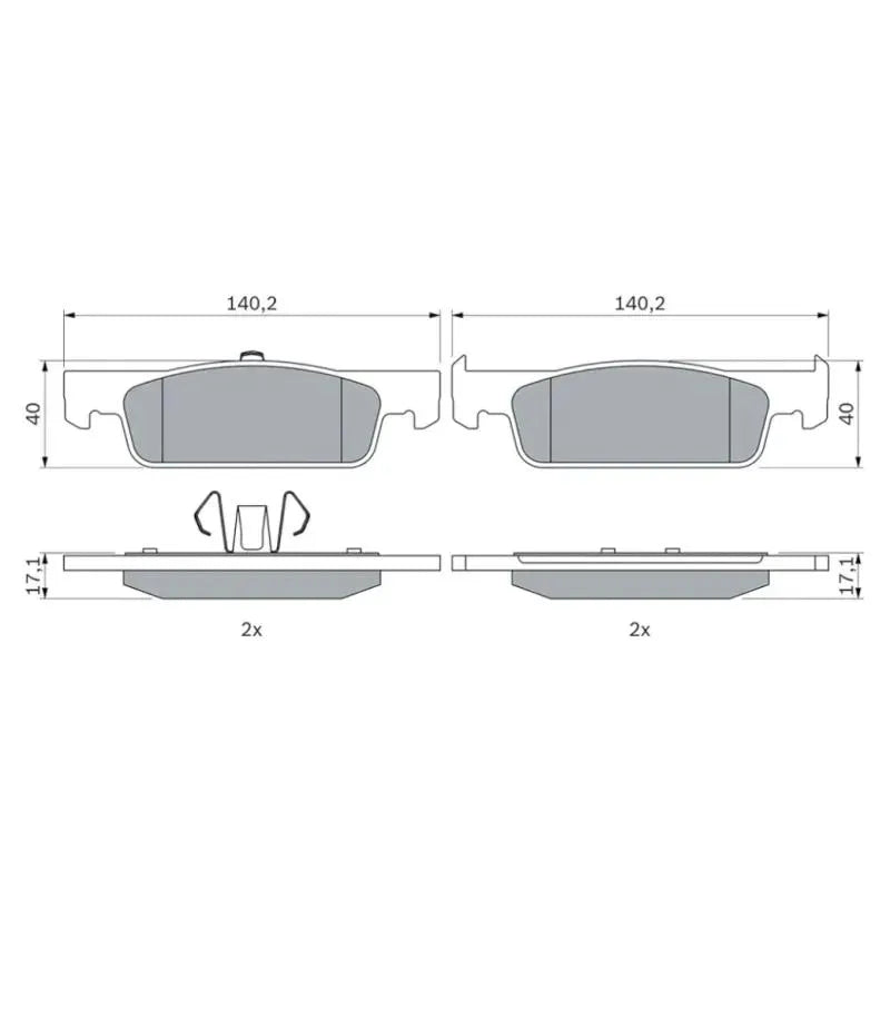Pastillas de freno Bosch (1 Set)