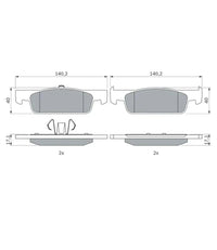 Pastillas de freno Bosch (1 Set)