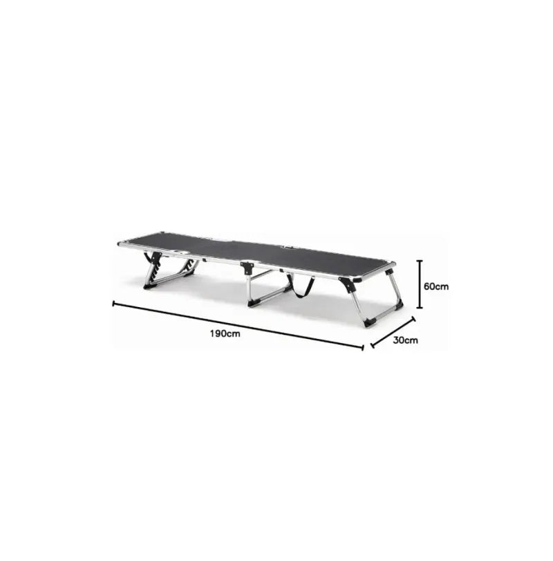 Tumbona Plegable Negra - KITGARDEN