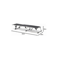 Tumbona Plegable Negra - KITGARDEN