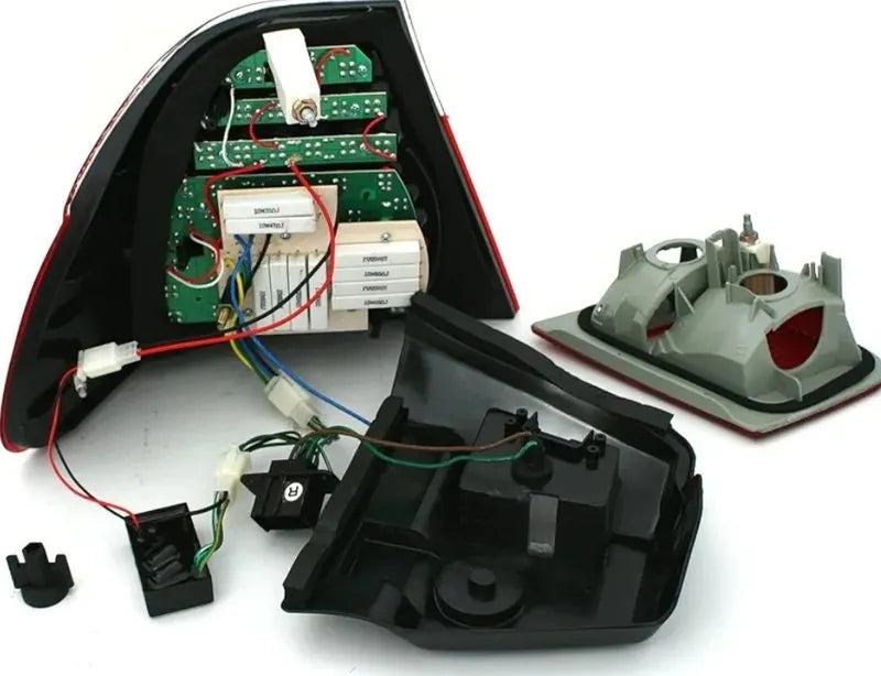 Eagle Eyes LED Faros Traseros Set en Rojo Negro