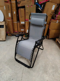 Tumbona Plegable Gris - KG KITGARDEN