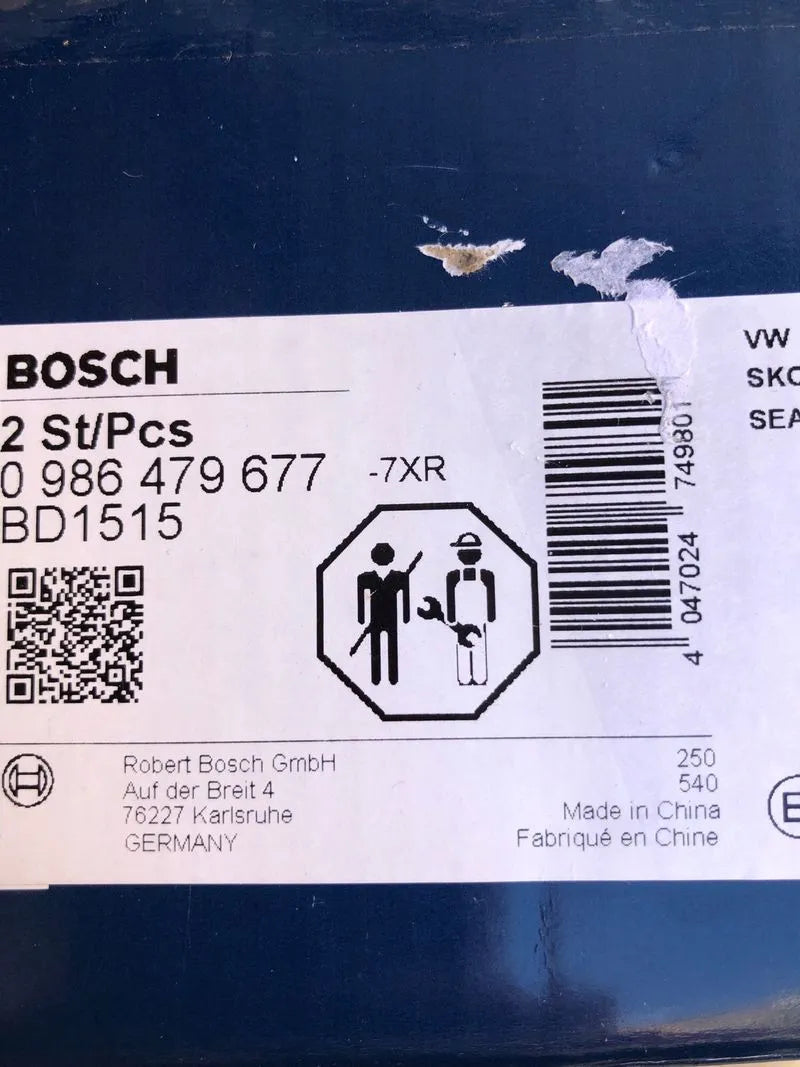 Bosch BD1515 Discos de Freno ECE-R9