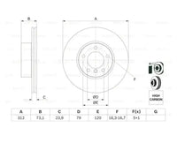 Disco de freno BOSCH