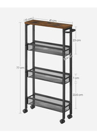 Carro de 4 Niveles de Cocina VASAGLE