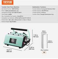Prensa de Calor para Tazas - VEVOR
