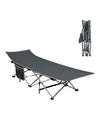Tumbona Cama Plegable de Camping Gris