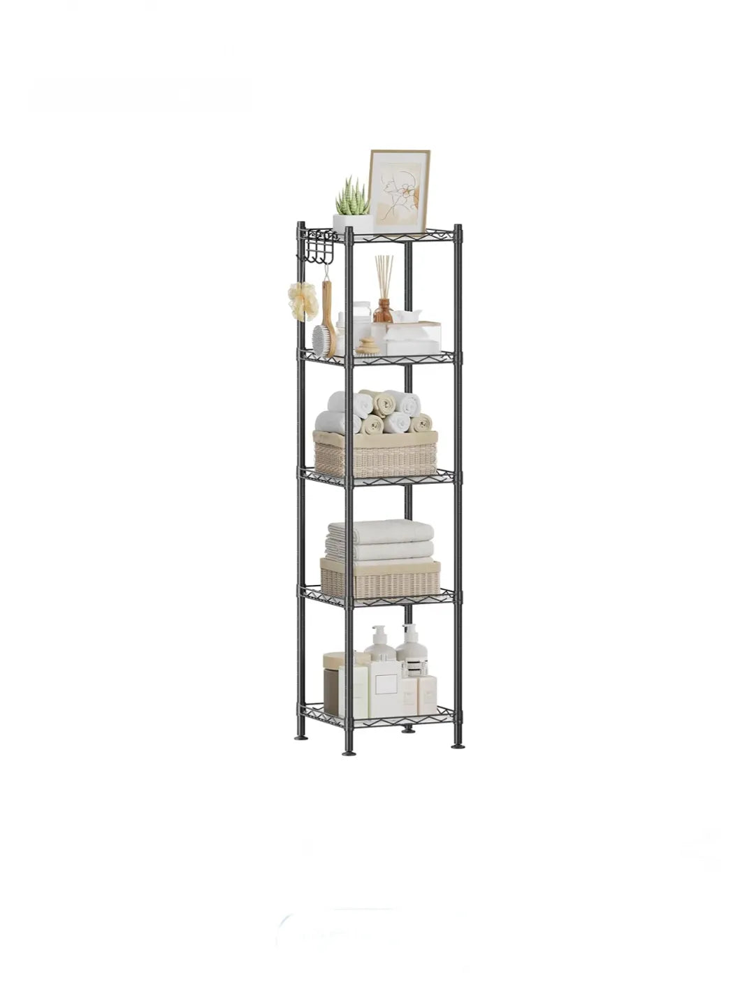Estantería de baño, metálica, soporta hasta 100 kg