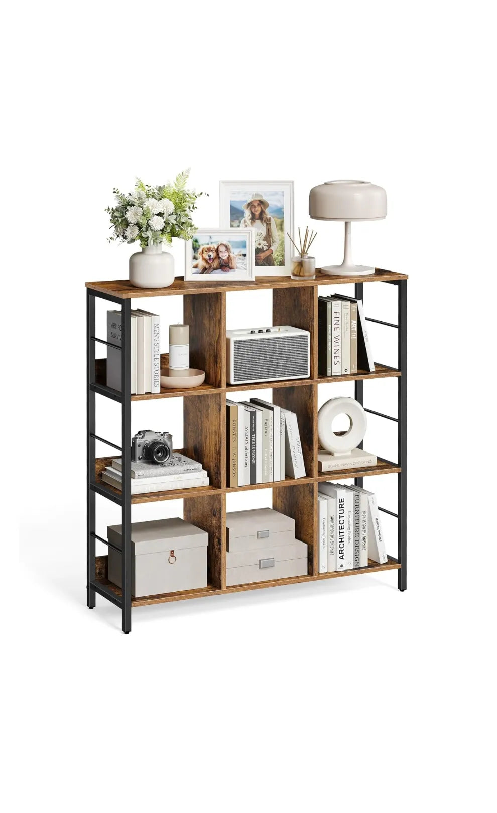 Estantería de Almacenamiento de 3 Niveles, Librería VASAGLE