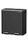 Cubo de basura, 2 compartimentos interiores de plástico (2 x 40 L)